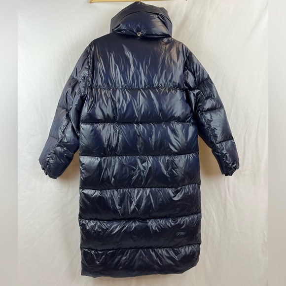 Zara Down Puffer Jacket | Size M | color navy blue - Picture 3 of 9